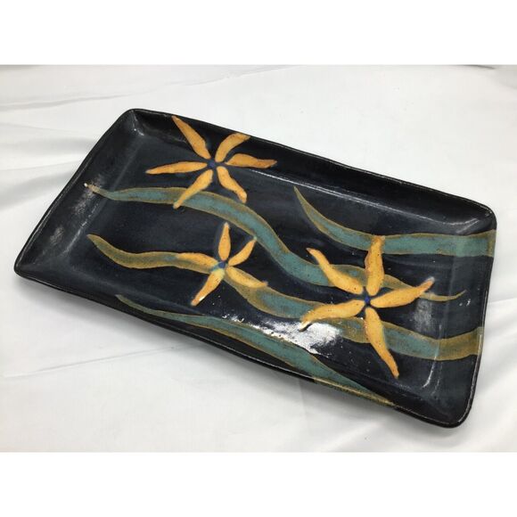 Starfish Ceramic Tray Beach Coastal Granny Salt Life Handmade Signed - Picture 2 of 7